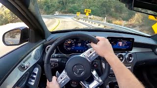 2020 MercedesAMG C63 S Sedan  POV Test Drive [upl. by Nauquf645]