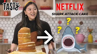 I Tried To Recreate The Famous Shark Cake From Nailed It • Tasty [upl. by Eladnar]