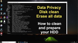 How to fully wipe all disk data  diskpart [upl. by Kasper329]