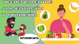 DIFERENCIA ENTRE ALIMENTACIÓN Y NUTRICIÓN [upl. by Dnar]