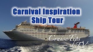 Carnival Inspiration Ship Tour  CruiseTipsTV [upl. by Thekla]