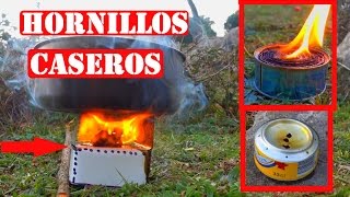 Cómo Hacer 3 Hornillos Caseros Para Camping O Supervivencia [upl. by Jarret]