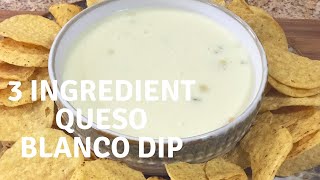 3 Ingredient Queso Blanco Dip Mexican Restaurant Style with Chef Kristi [upl. by Neb]