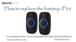 Secrui security systemHow to replace the batteryF55 [upl. by Waers719]