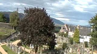 Stirling town Valley cemetery and Castle Stirlingshire Scotland [upl. by Snoddy391]