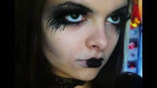 Dramatic Goth Costume Makeup [upl. by Brok316]