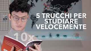 COME STUDIARE VELOCEMENTE E BENE  5 TRUCCHI PER LO STUDIO [upl. by Ayiram]