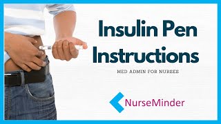 Insulin Pen Instructions How to Use [upl. by Ytram]