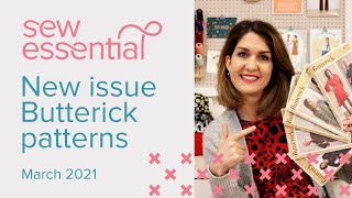 New Butterick Sewing Patterns  March 2021 [upl. by Hittel]