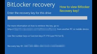 Viewing Bitlocker Recovery key in my machine [upl. by Ahsirtal]