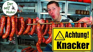 Knacker selber machen Teil1  Knacker ganz einfach herstellen  Wurst selber machen  Der self Maker [upl. by Sahpec]