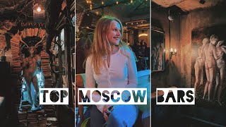 5 TOP BARS TO VISIT IN MOSCOW  Nightlife in Moscow 2021 [upl. by Assertal]