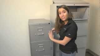 Abus File Cabinet Locking Bar Installation [upl. by Eelyram]