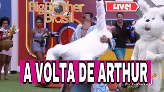 BBB22 AO VIVO  ARTHUR AGUIAR SAI DO QUARTO SECRETO E VOLTA PARA A CASA DO BIG BROTHER AS 13 HORAS [upl. by Assirahs]