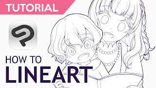 Lineart Tutorial【Clip Studio Paint】 [upl. by Becky]