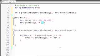 Buckys C Programming Tutorials  35  Passing Arrays to Functions [upl. by Yekcor]