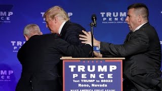 Donald Trump rushed off stage during rally in Nevada [upl. by Cath]