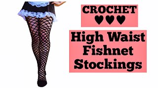 How To Crochet Fishnet Stockings Crochet Fishnet TightsCrochet Fishnet Pantyhose For All Sizes [upl. by Sheba]