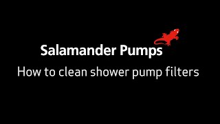 How to clean shower pump filters  Salamander Pumps [upl. by Akiemat]