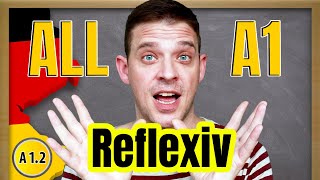 ALL A1 German Reflexive Verbs with Prepositions and Example Sentences [upl. by Ethelred]