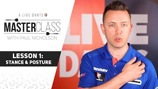 A Live Darts Masterclass  Lesson 1  Stance and Posture [upl. by Teerell]