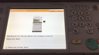 How to replace an iR ADVANCE C5051C5045C5035C5030 series toner cartridge [upl. by Efinnej948]