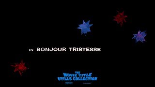 Saul Bass Bonjour Tristesse 1958 title sequence [upl. by Marquet457]