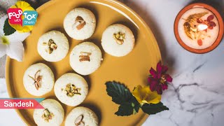 Easy Sandesh Recipe  Bengali Sandesh Recipe  3 Ingredient Bengali Sweet  Dussehra Special [upl. by Toomin987]