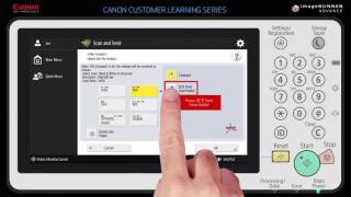 How To Scan And Send on a Canon imageRunner Advance [upl. by Rentschler]