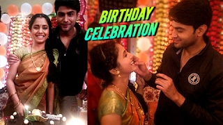 Sayali Sanjeev Celebrates Her Birthday On Sets Of Kahe Diya Pardes  Pictures Out  Zee Marathi [upl. by Nahtonoj]