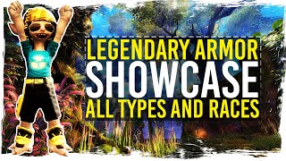 Guild Wars 2  Legendary Armor Showcase  All Types  Races  Genders [upl. by Laurette]