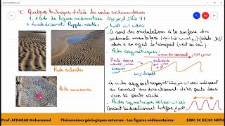 1 Phénomènes géologiques externes  Les figures sédimentaires  1BAC SC EX1BAC SM [upl. by Stimson333]