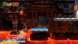 Donkey Kong Country Tropical Freeze  100 Walkthrough  68 Meltdown Mahyem Puzzle and KONG [upl. by Crooks]