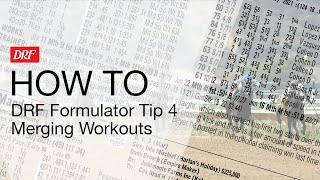 How To  DRF Formulator Tip 4  Merging Workouts [upl. by Bergmann]