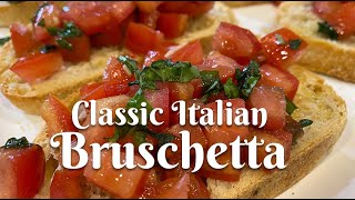 CLASSIC ITALIAN BRUSCHETTA Authentic recipe from Florence Italy [upl. by Minne]