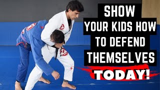 Self defense techniques for kids the best ones you can practice at home TODAY  ANTIBULLYING  BJJ [upl. by Betsy]