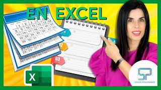 ✅ Crea tu CALENDARIO AGENDA en Excel 👉 sin macros paso a paso [upl. by Dusen984]