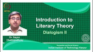 noc18hs31Lecture 13Dialogism II [upl. by Yrram]