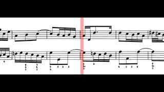 BWV 1021 Violin Sonata in G Major Scrolling [upl. by Koren]