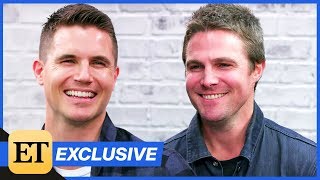 Stephen Amell and Robbie Amell Interview Each Other About Code 8 Being Cousins amp More [upl. by Clausen495]