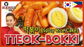 Easy Korean Recipe in Tagalog TTEOKBOKKI Spicy Rice Cake [upl. by Adnohsat337]