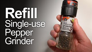 How to refill a disposable pepper or salt grinder [upl. by Hasen]