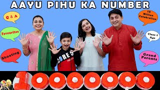 AAYU PIHU KA NUMBER  10 Million Celebrations  Questions and Answers  Aayu and Pihu Show [upl. by Blythe191]