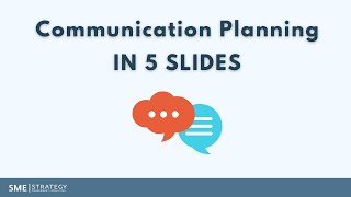 Communication Planning in 5 Slides  How to Create a Communication Plan [upl. by Fennelly]