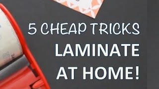 DIY LAMINATOR TIPS  How to laminate at home [upl. by Carlin785]