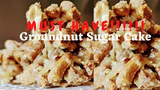 How to make Groundnut Sugar Cake I Spice Isle Cafe Cooking With Carolyn [upl. by Fons]