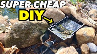 SUPER CHEAP DIY POND FILTER THAT WORKS [upl. by Ahteral48]