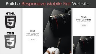 Build a Responsive Mobile First Website  HTML5 amp CSS3 [upl. by Aicenod544]