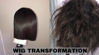 HOW TO Revive your Human hair wig  WIG TRANSFORMATION [upl. by Eustace]