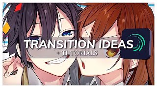 4 Transition Ideas  TUTORIALS  Alight Motion [upl. by Leigha]